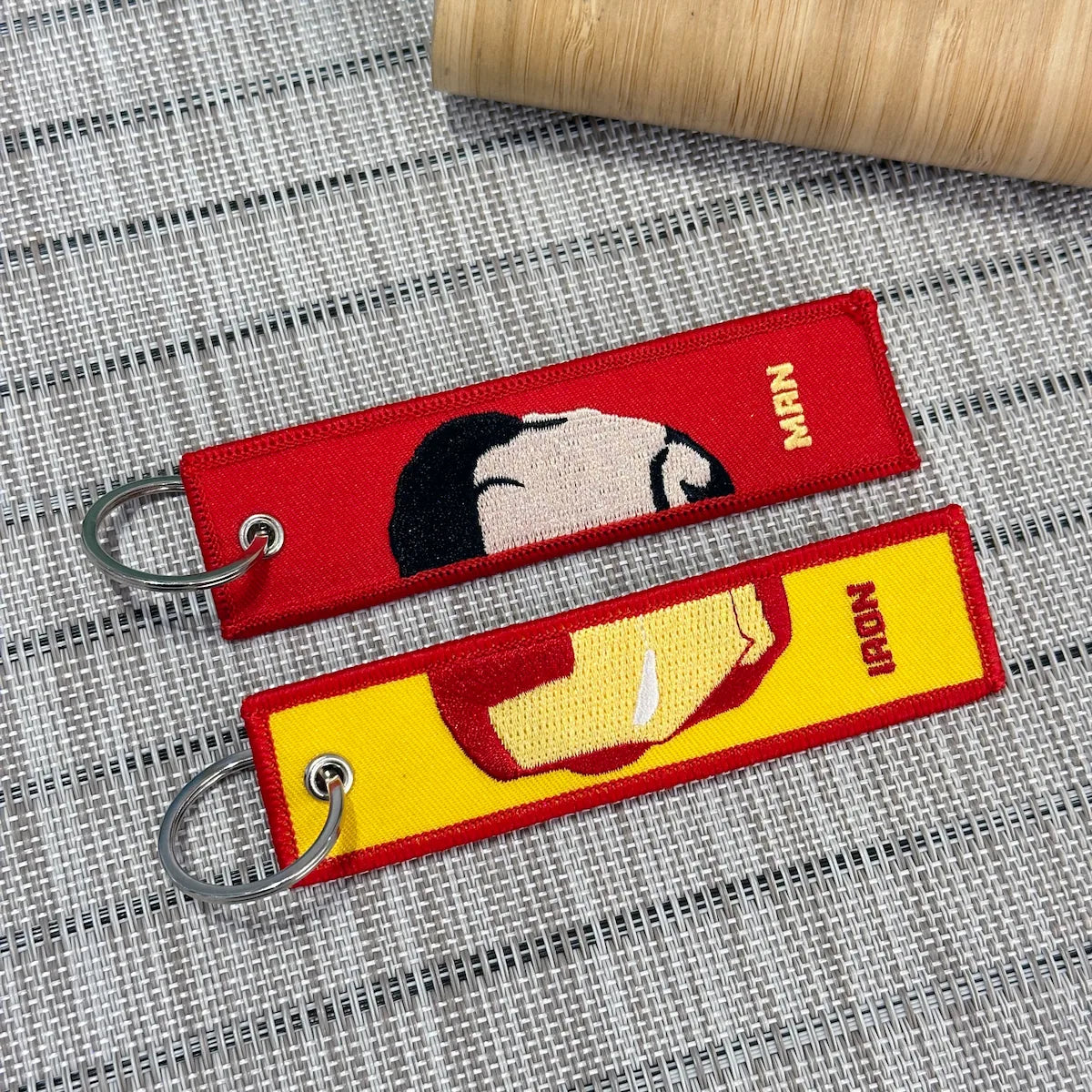 Iron Man Embroidered Anime Keychain