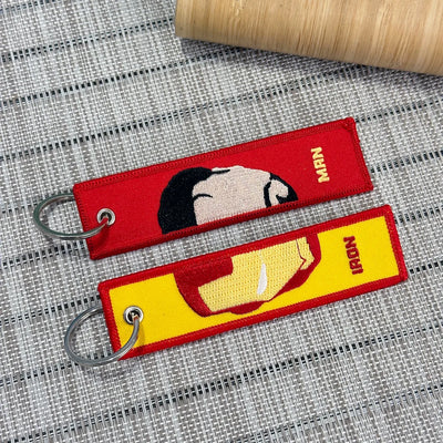 Iron Man Embroidered Anime Keychain