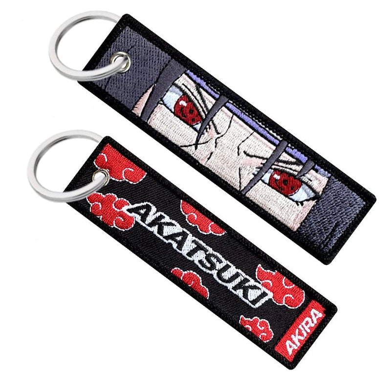 itachi uchiha akatsuki naruto anime manga keychain keytag jet tag key ring