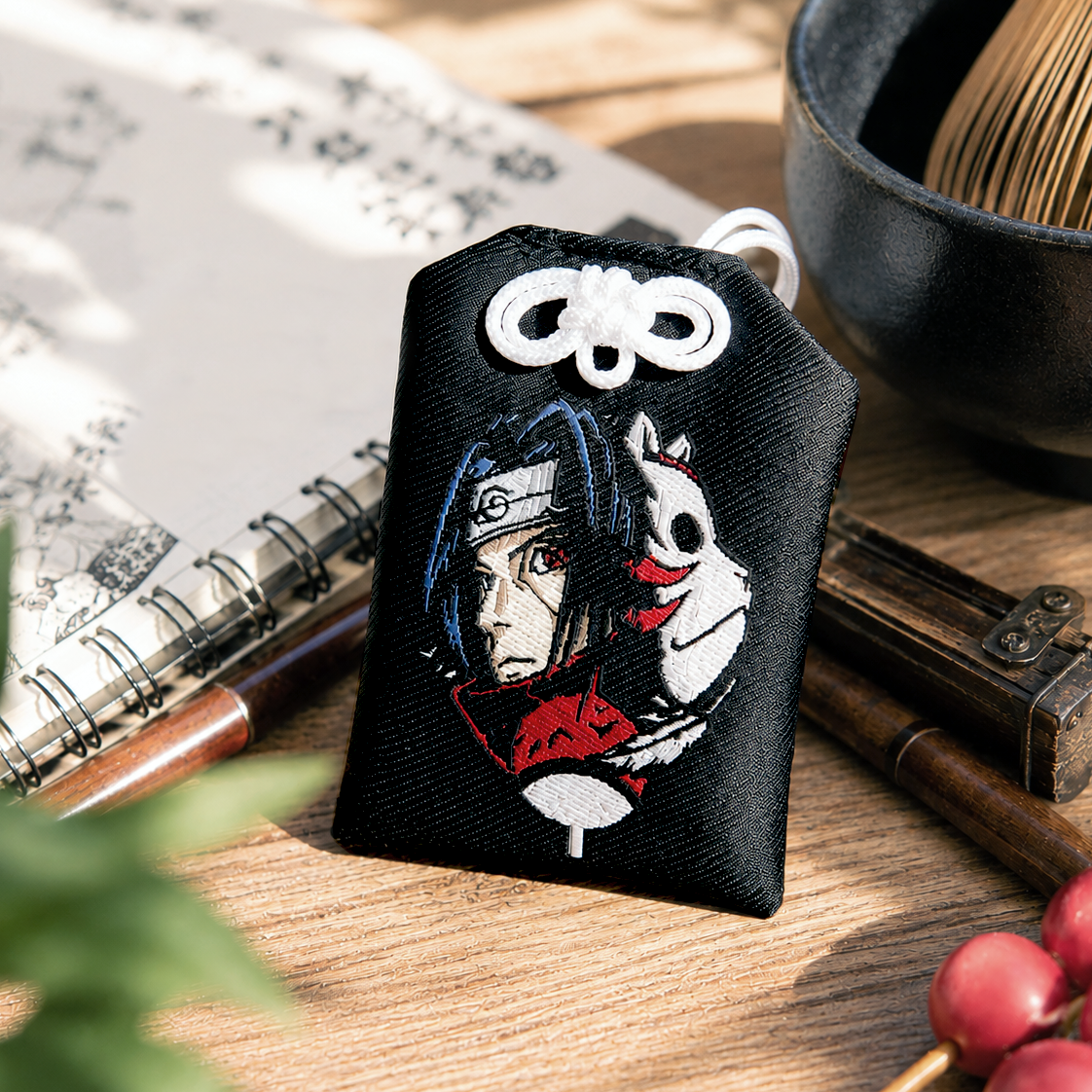 Itachi Uchiha Anime Lucky Charm from Naruto Inspired on Traditional Japanese Omamori