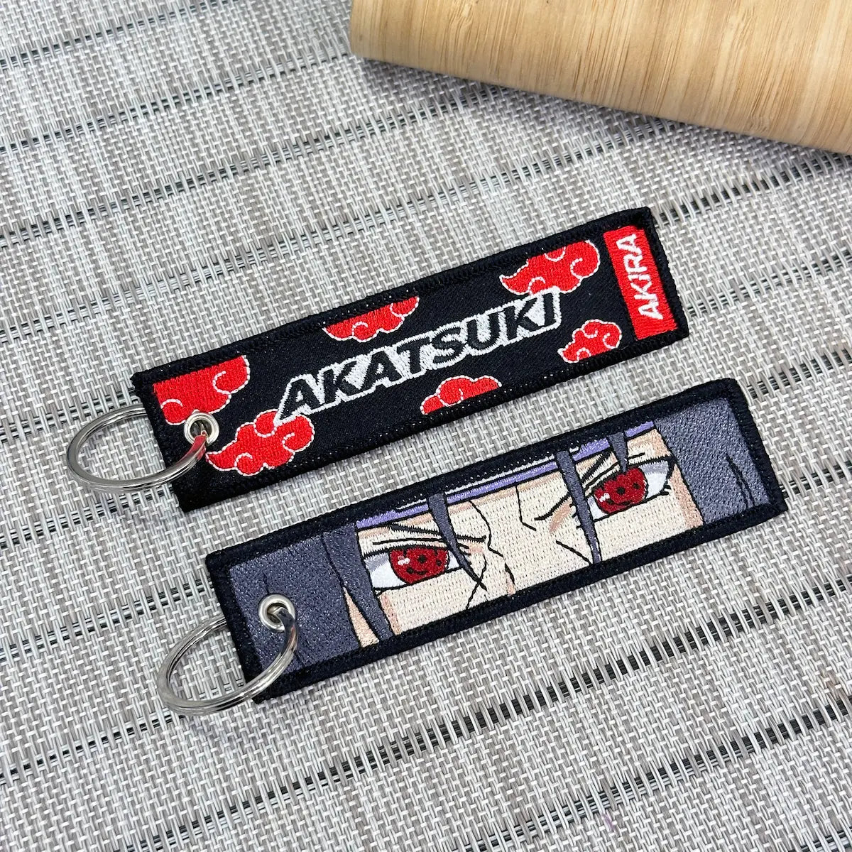 Itachi embroidered keychains from anime naruto