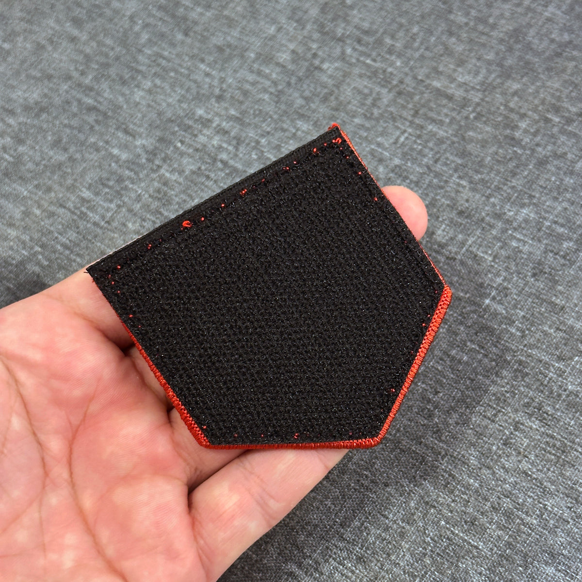 Back View of Juggernog embroidered gaming patch inspired by Call of Duty Black Ops with velcro backing – Akira Gallery
