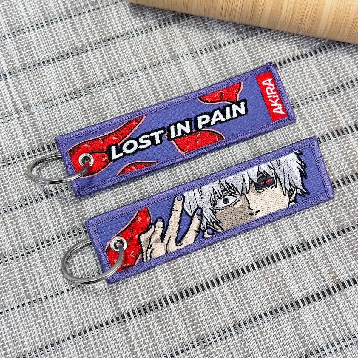 Ken Kaneki Embroidered Keychain from Tokyo Ghoul - Akira Gallery
