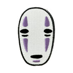 Kaonashi embroidered anime patch inspired by Spirited Away with velcro backing – Akira Gallery
