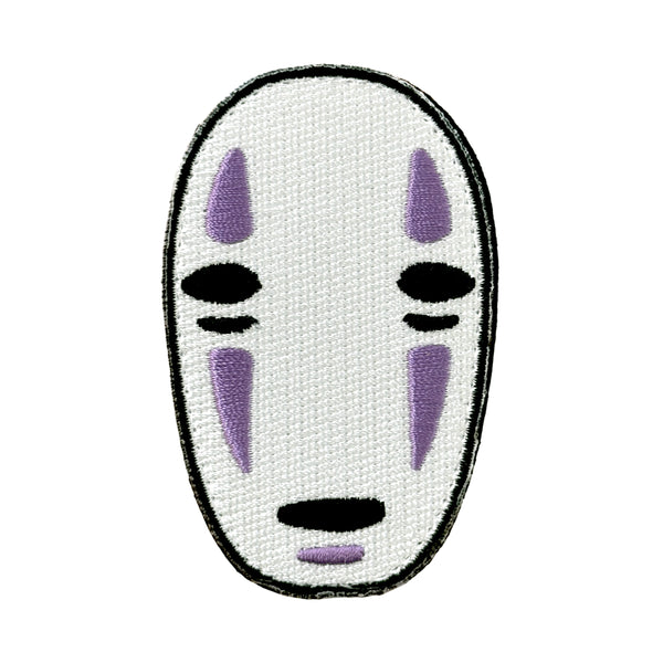 Kaonashi embroidered anime patch inspired by Spirited Away with velcro backing – Akira Gallery
