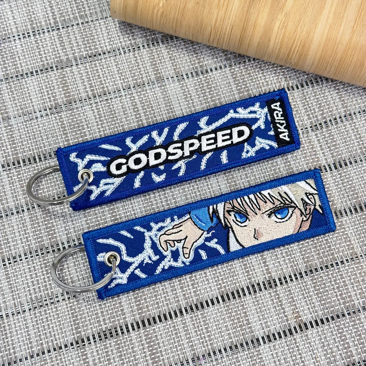 Killua Zoldyck Embroidered Anime Keychain from Hunter x Hunter - Akira Gallery