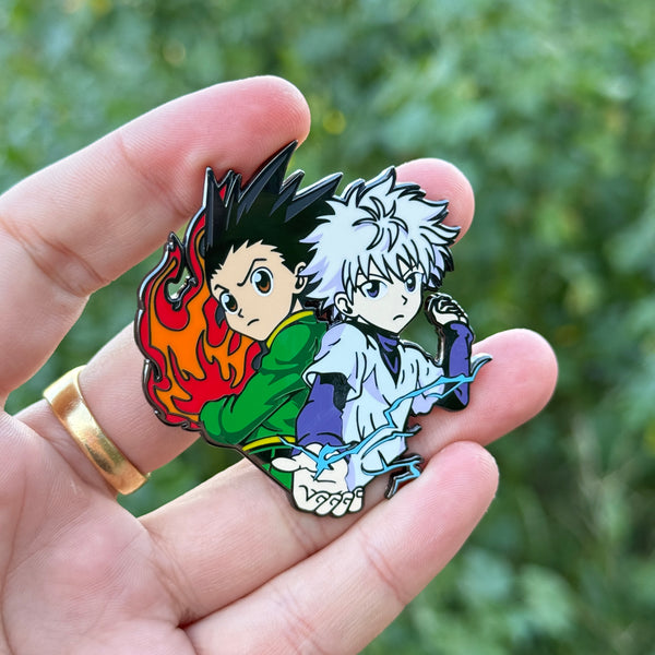 Killua and Gon Enamel Pin from Hunter x Hunter Anime