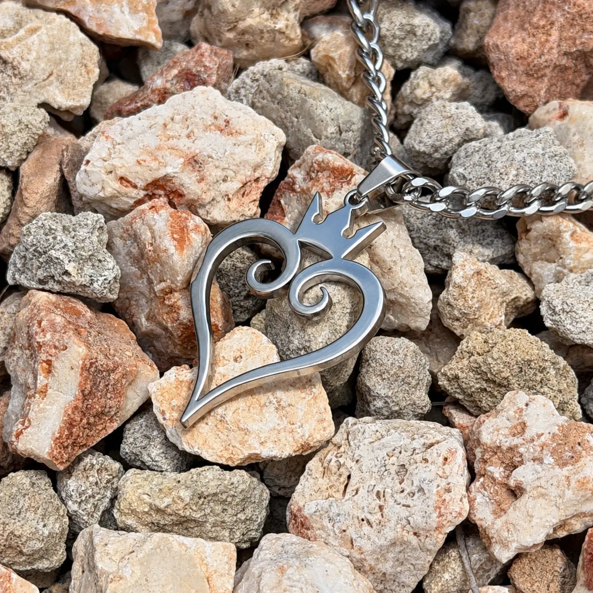 Kingdom Hearts Gaming Stainless Steel Pendant with Chain