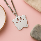Kirby necklace inspired by classic video game character
