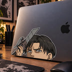 Levi AckermanVinyl Sticker Peeker Styile from anime Attack On Titan AoT
