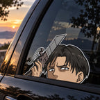 Levi Vinyl Sticker Peeker Styile from anime Attack On Titan
