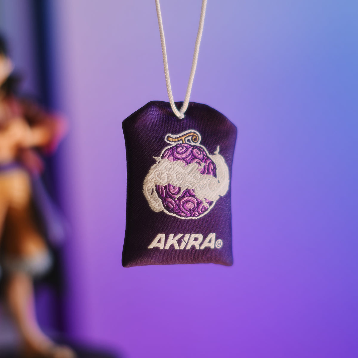 Back View Of Luffy Gear Five omamori decorative charm symbolizing freedom