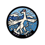 Lugia Pokémon Poké Lid vinyl sticker featuring Japanese manhole cover artwork