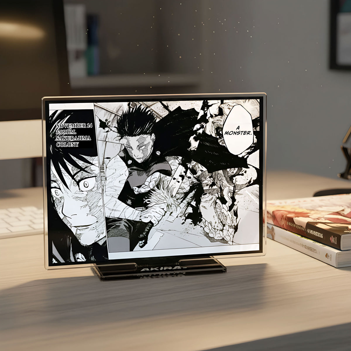 Maki Zenin Acrylic Stand on Display from Jujutsu Kaisen Anime Series