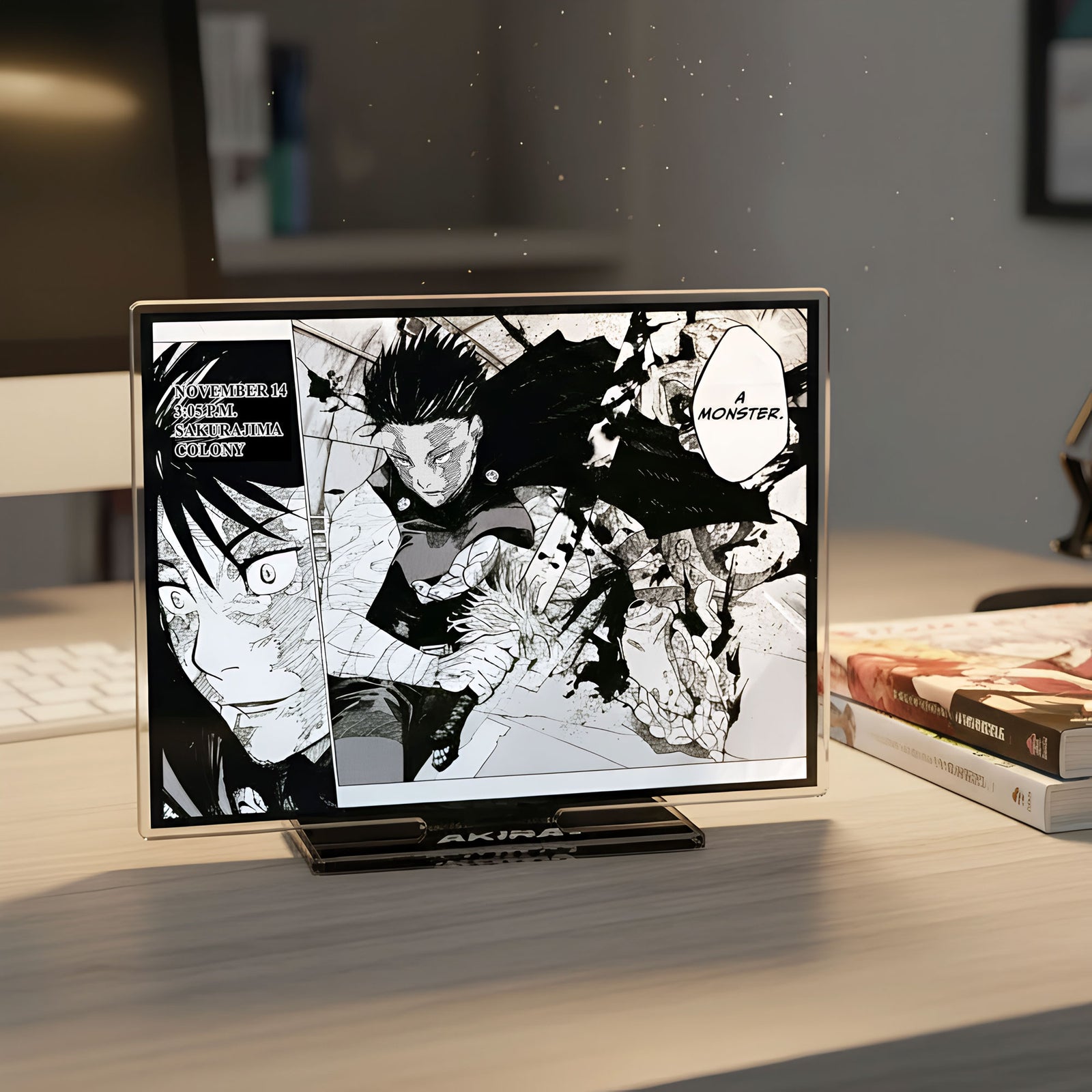 Maki Zenin Acrylic Stand on Display from Jujutsu Kaisen Anime Series