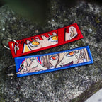 Makima & Power Embroidered Keychain from Anime Chainsaw Man