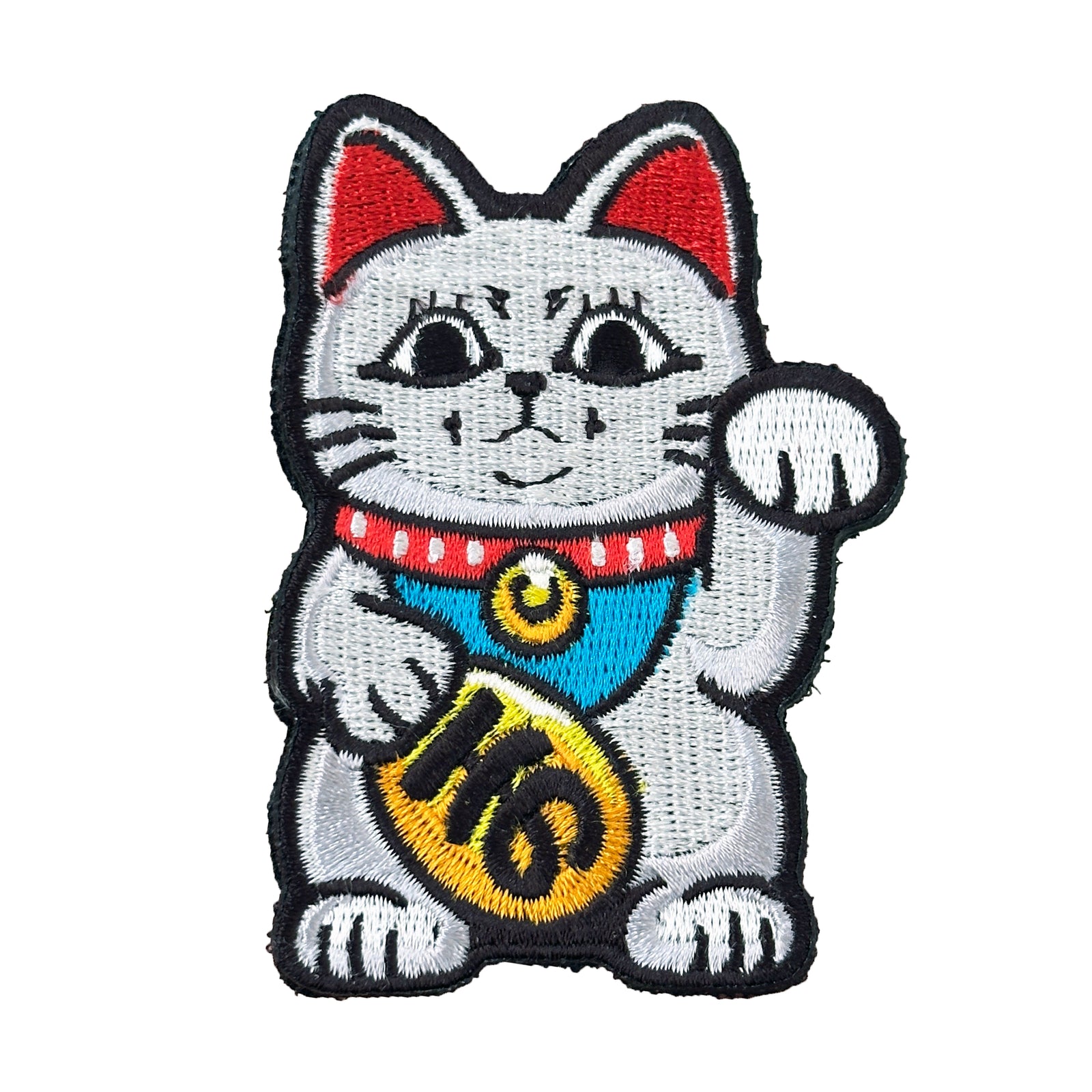 Turbo Granny Maneki Neko embroidered anime patch inspired by Dandadan with velcro backing – Akira Gallery
