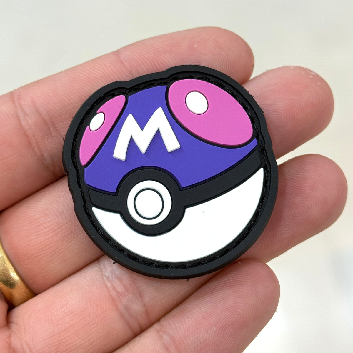 Detail of Master Ball Pokémon PVC patch 4×4 cm – Akira Gallery
