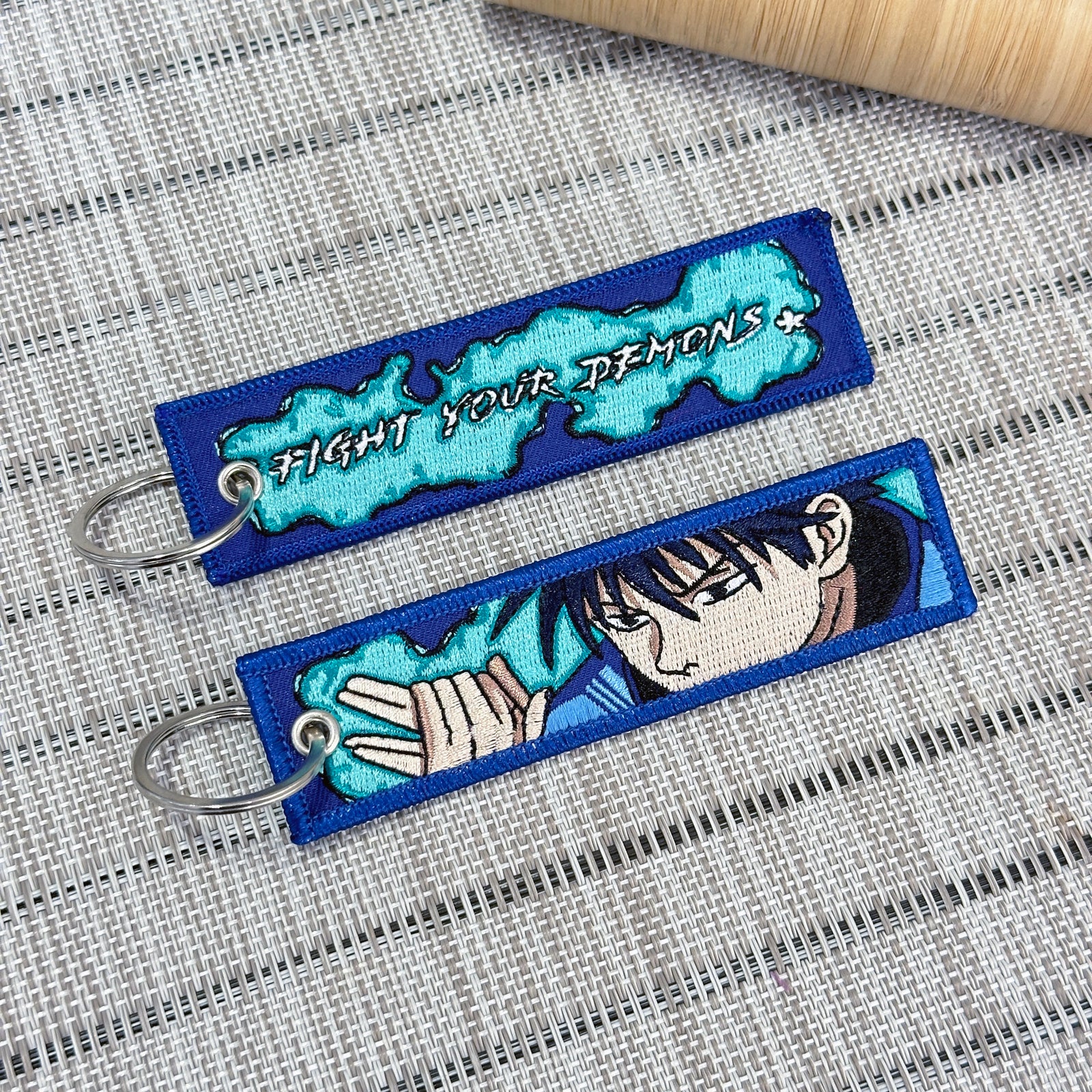 Megumi Fushiguro embroidered anime keychain inspired by Jujutsu Kaisen – Akira Gallery

