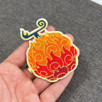 Detail of Mera Mera No Mi Embroidered Patch from One Piece - Akira Galllery