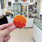 Display of Mera Mera No Mi Embroidered Iron On anime Patch