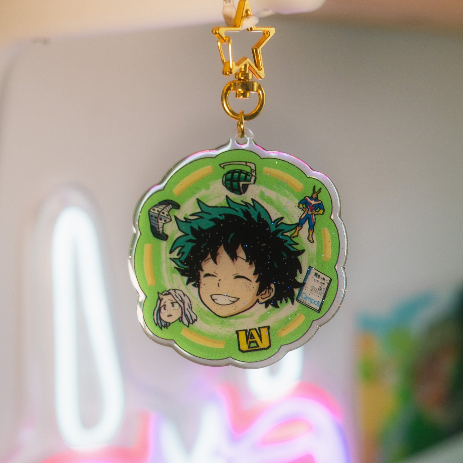 Midoriya Izuku Acrylic Keychain Inspired by the Anime My Hero Academia - Akira Gallery