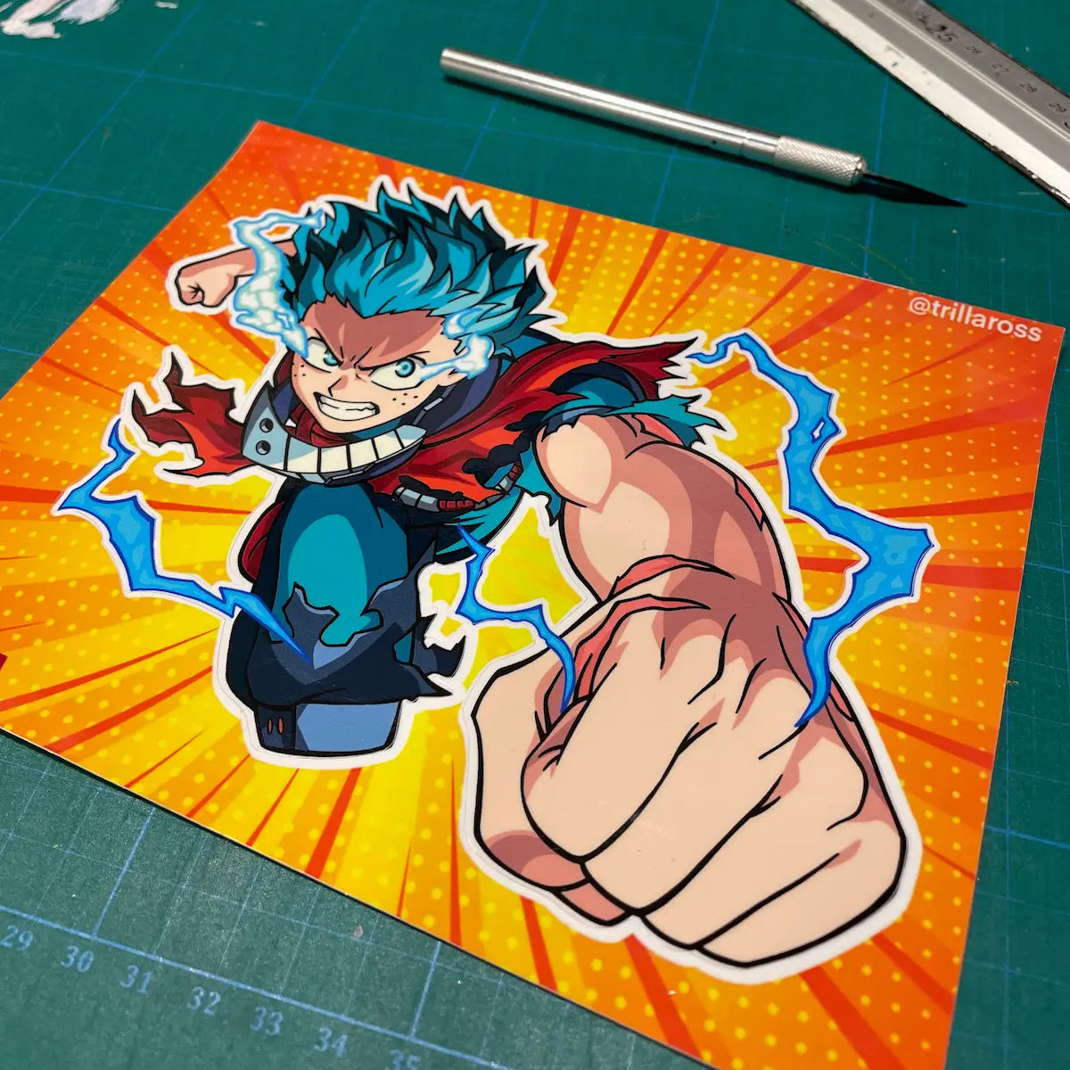 Midoriya Izuku Sticker from Anime Boku No Hero Academia