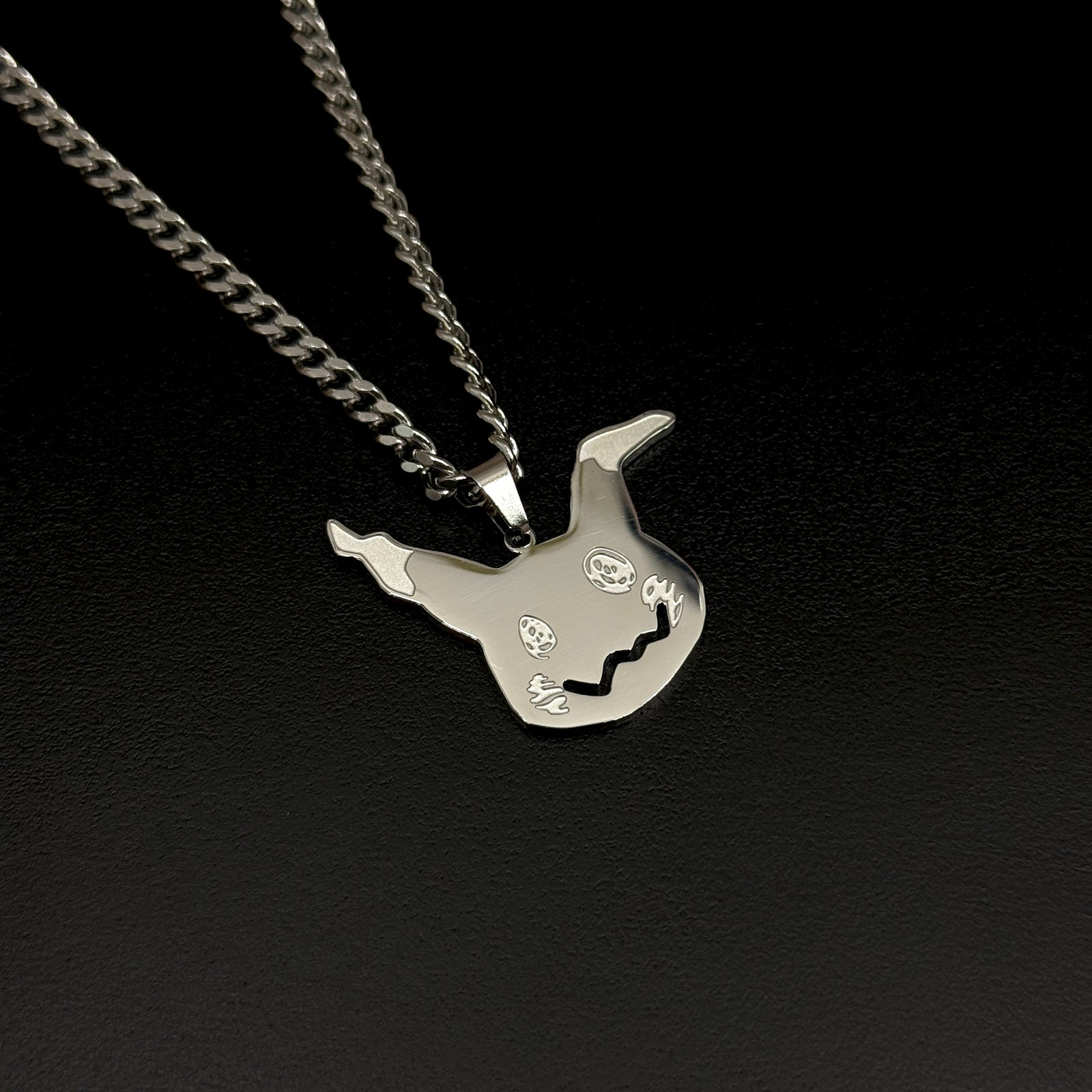 Mimikyu Stainless Steel Necklace inspired by Pokemon- Akira Gallery