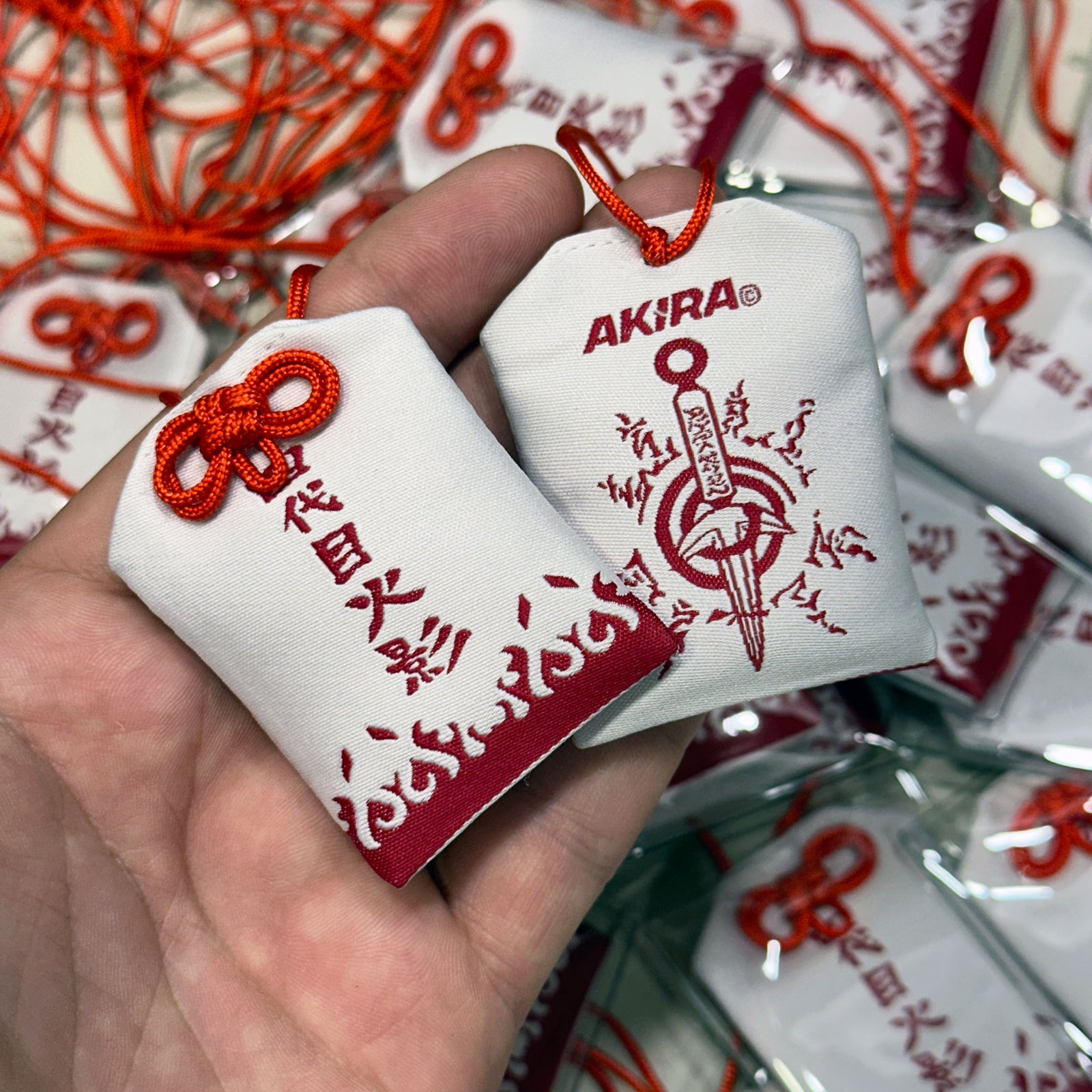 Anime-inspired Minato Namikaze Japanese style omamori charm
