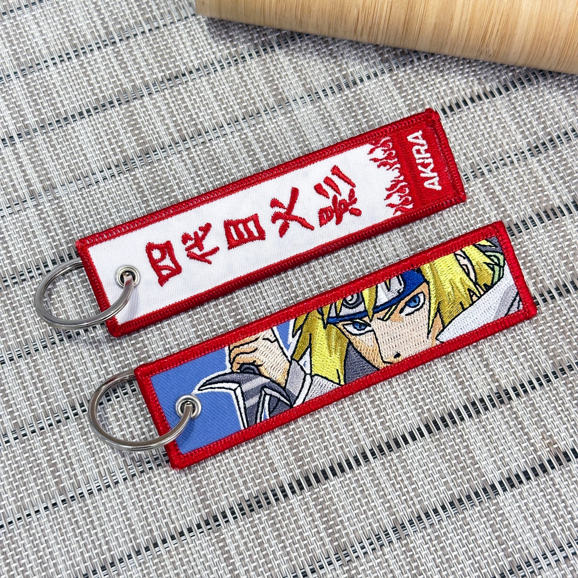 Minato Namikaze Embroidered Keychain – Naruto Anime Keytag | Akira