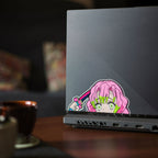 Mitsuri Vinyl Sticker Peeker from Anime Demon Slayer
