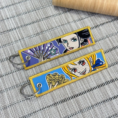 Nami & Robin Embroidered Keychain from One Piece