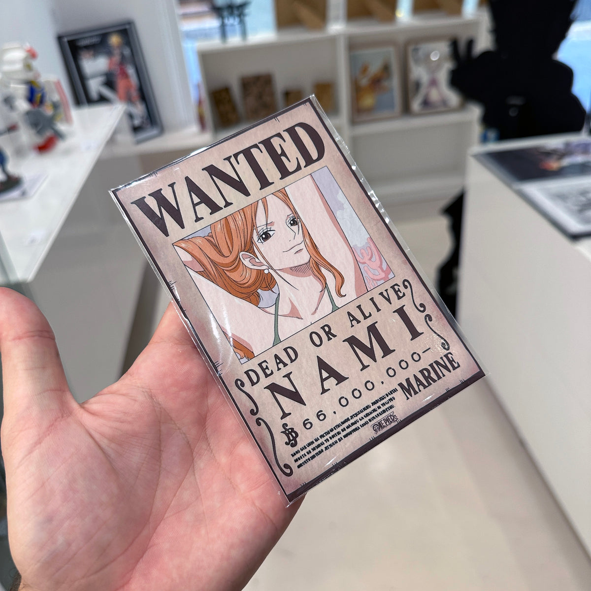 Nami Wanted poster vinyl sticker inspired by Anime One Piece