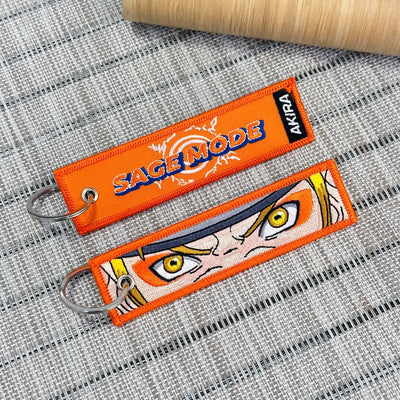 Naruto Uzumaki Embroidered Anime Keychain