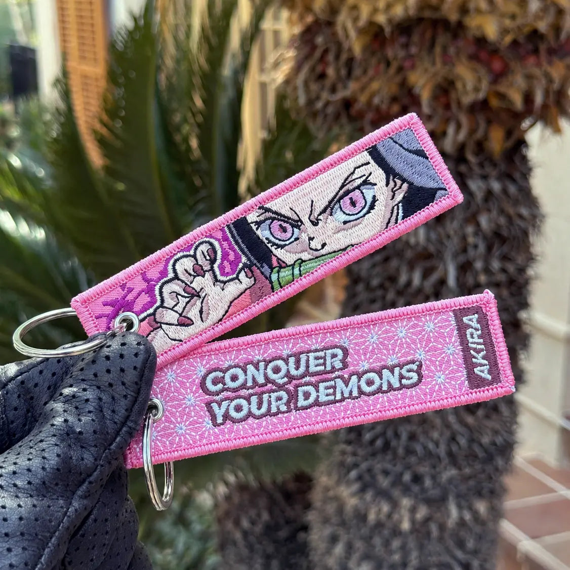 Nezuko Kamado Embroidered Keychain from Anime Demon Slayer