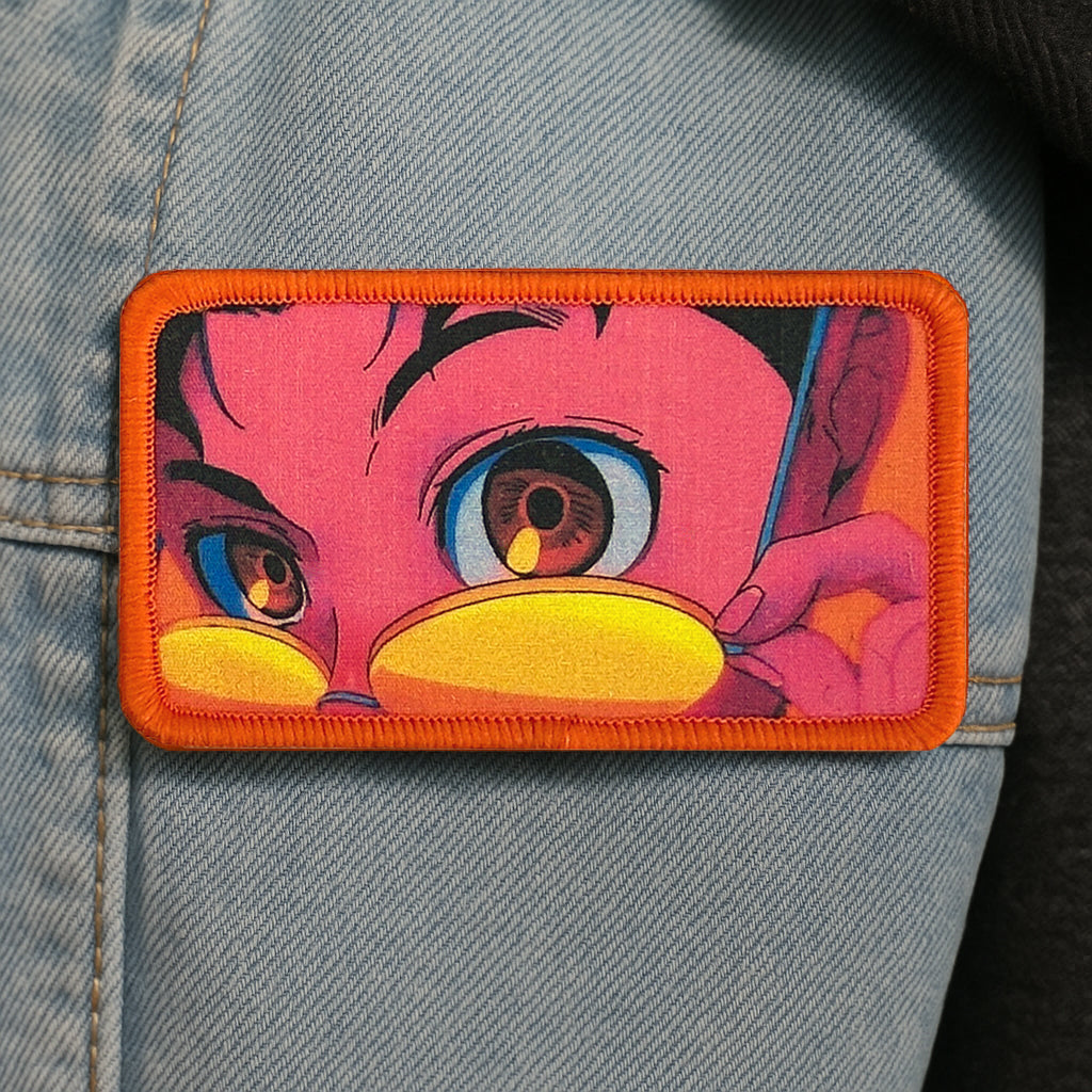 Okarun inspired sublimated patch with iron-on backing Dandadan anime inspired - Akira Gallery
