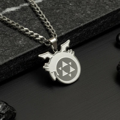 Ouroboros Stainless Steel Necklace inspired by Anime Fullmetal Alchemist - Akira Gallery