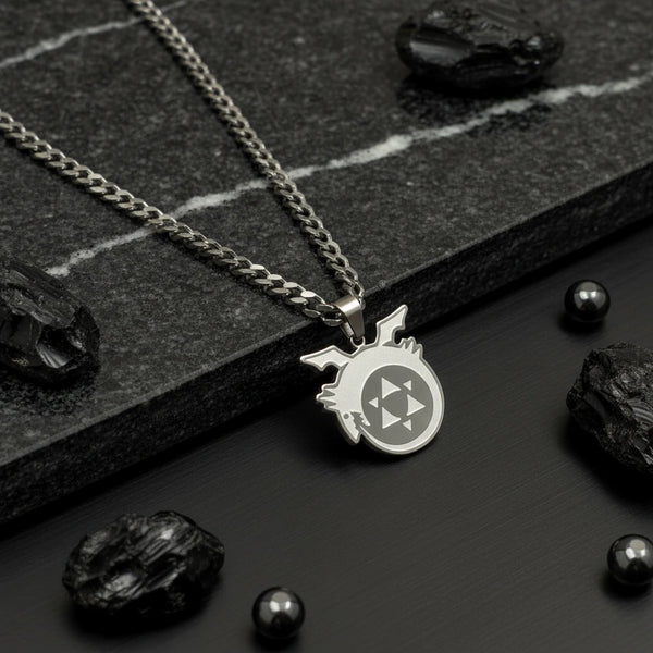 Ouroboros Stainless Steel Necklace inspired by Anime Fullmetal Alchemist - Akira Gallery