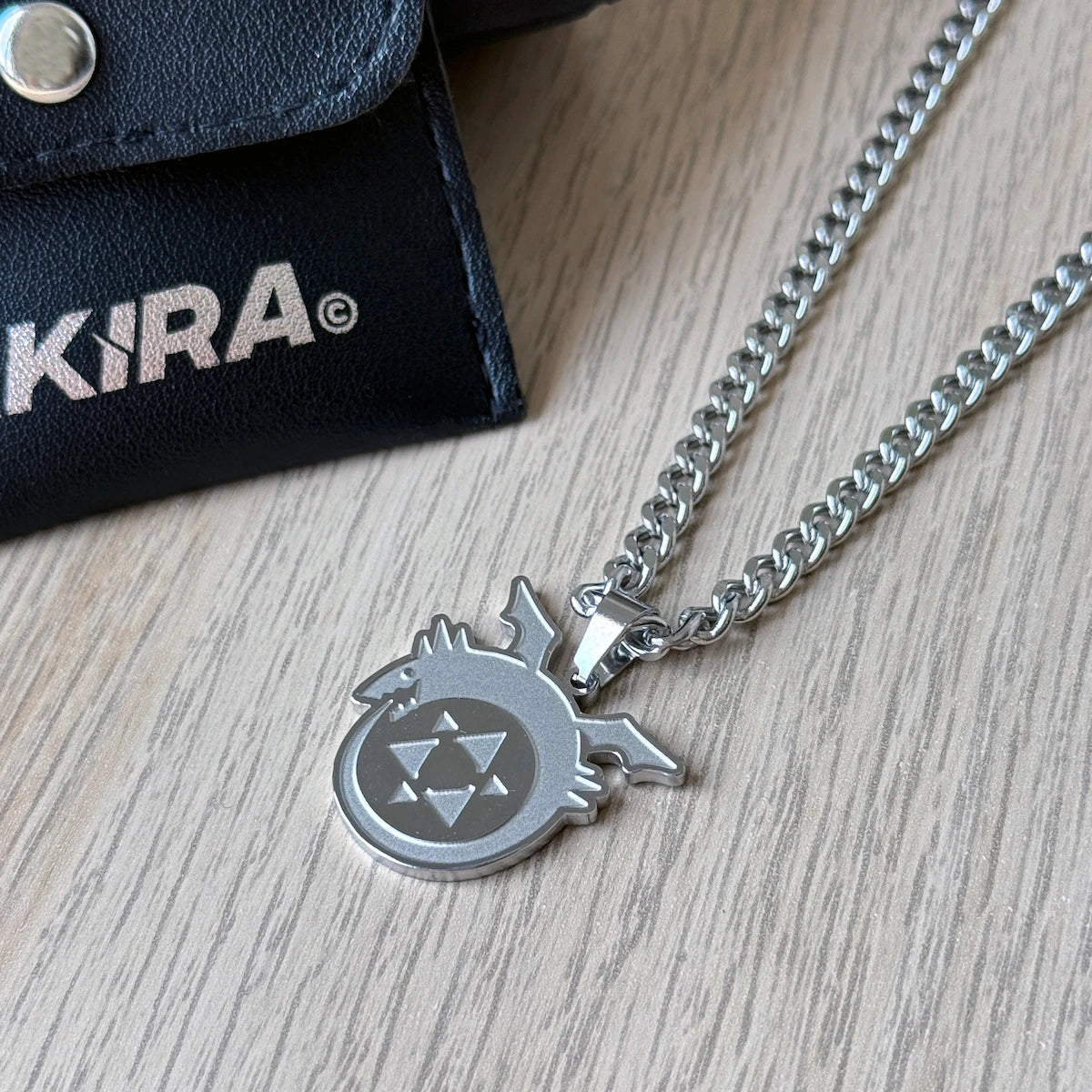 Ouroboros Stainless Steel Necklace inspired by Anime Fullmetal Alchemist - Akira Gallery