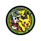 Pikachu Pokémon Poké Lid vinyl sticker featuring Japanese manhole cover artwork