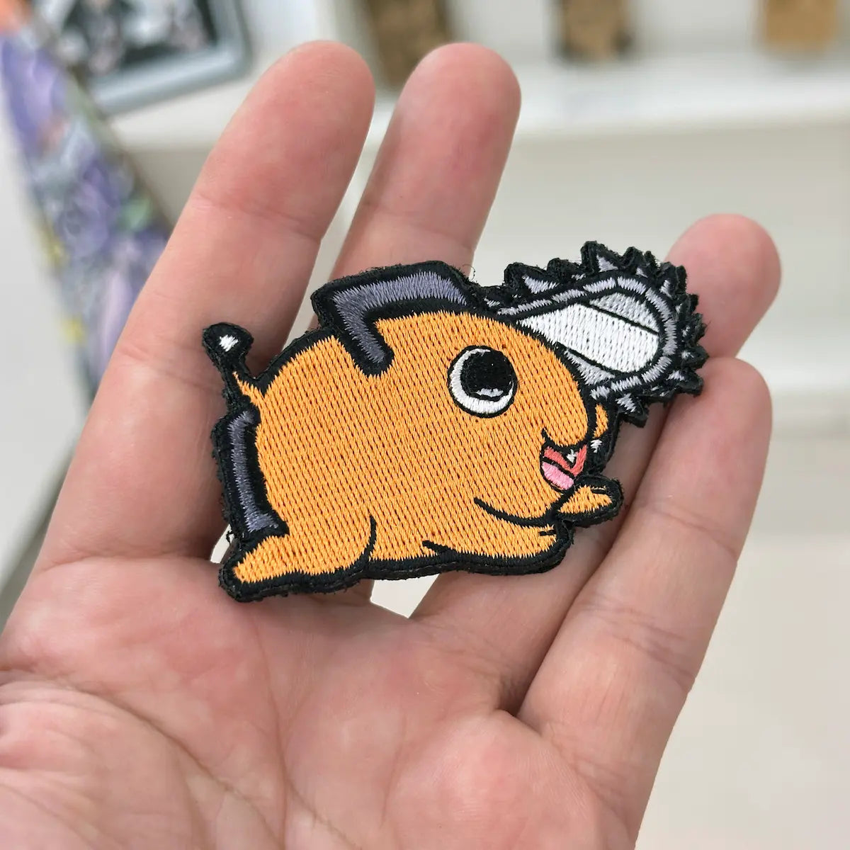 Pochita Embroidered Patch from Anime Chainsaw Man