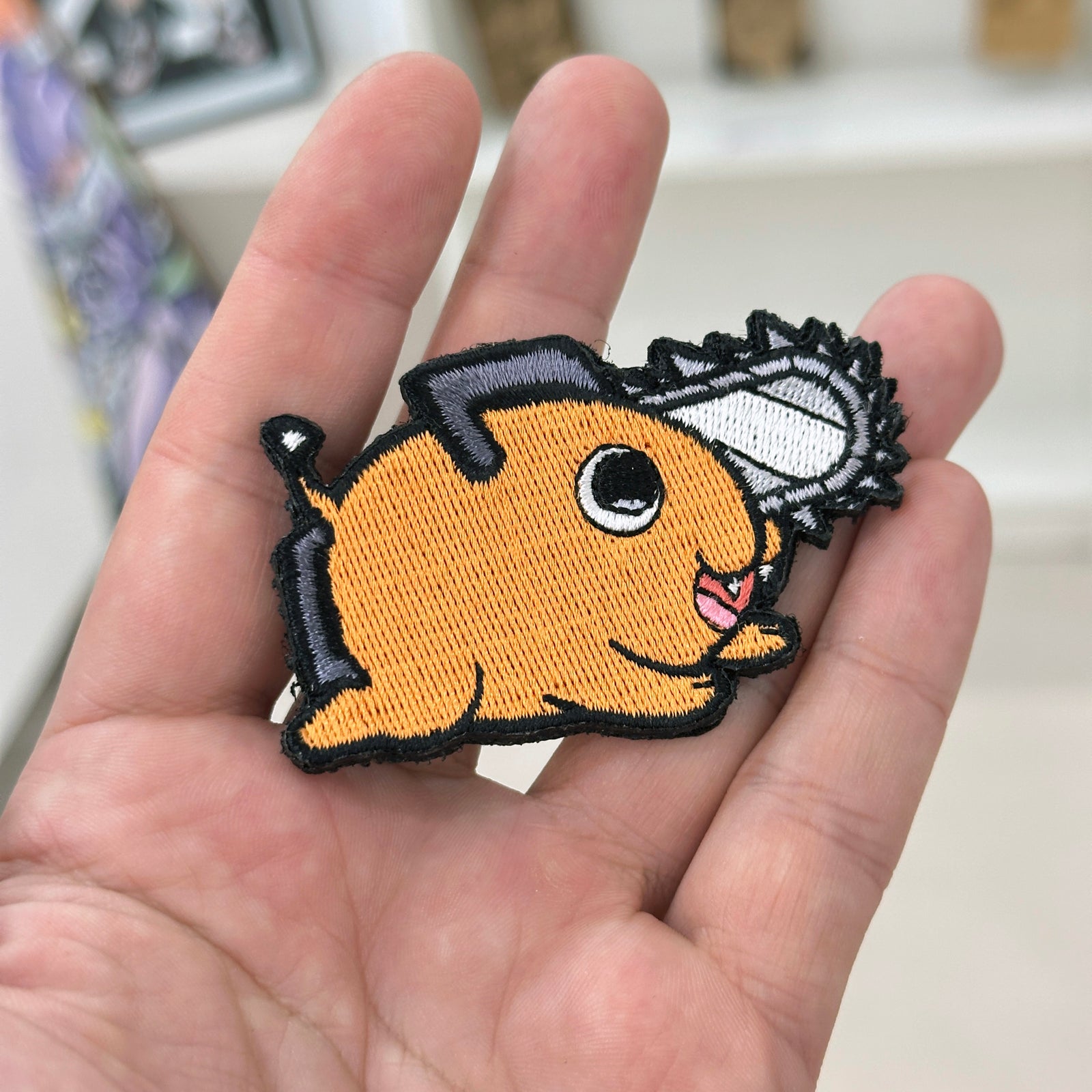 Pochita Embroidered Patch from Chainsaw Man Anime