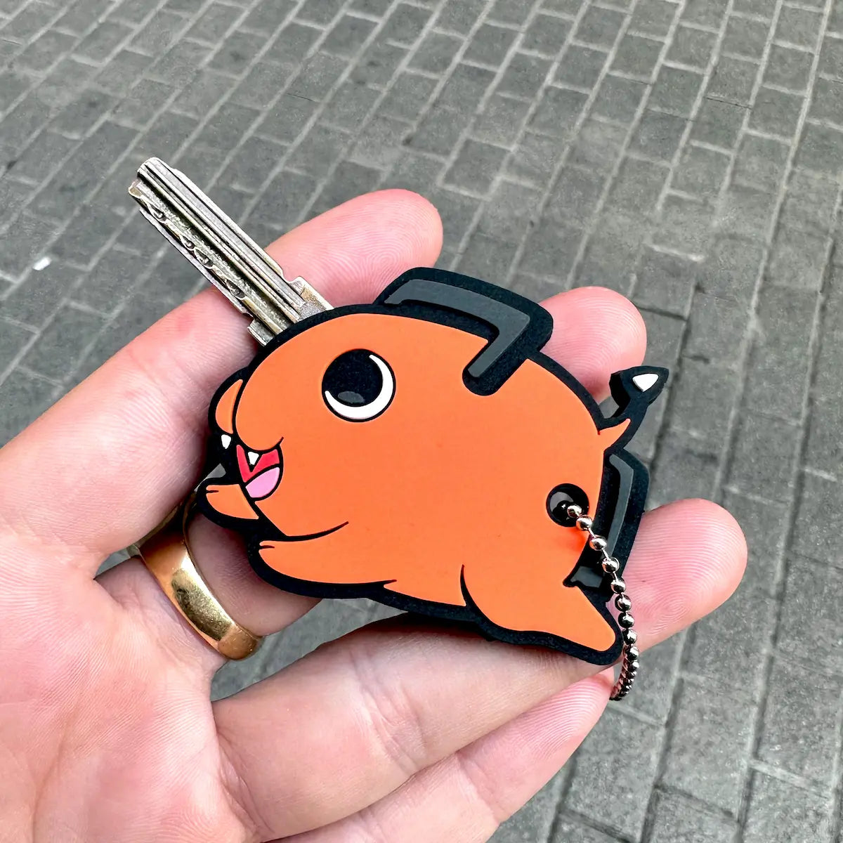 Pochita PVC Key Cover from Anime Chainsaw Man
