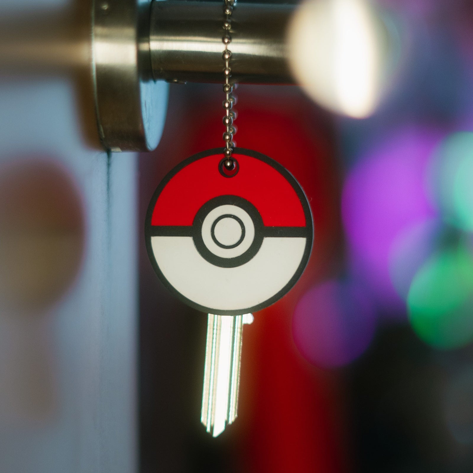 Back view of Poké Ball PVC key cover for standard keys – Akira Gallery
