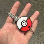 Detail of classic Poké Ball anime-style key cover – Akira Gallery
