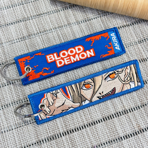 Power embroidered anime keychain inspired by Chainsaw Man – Akira Gallery
