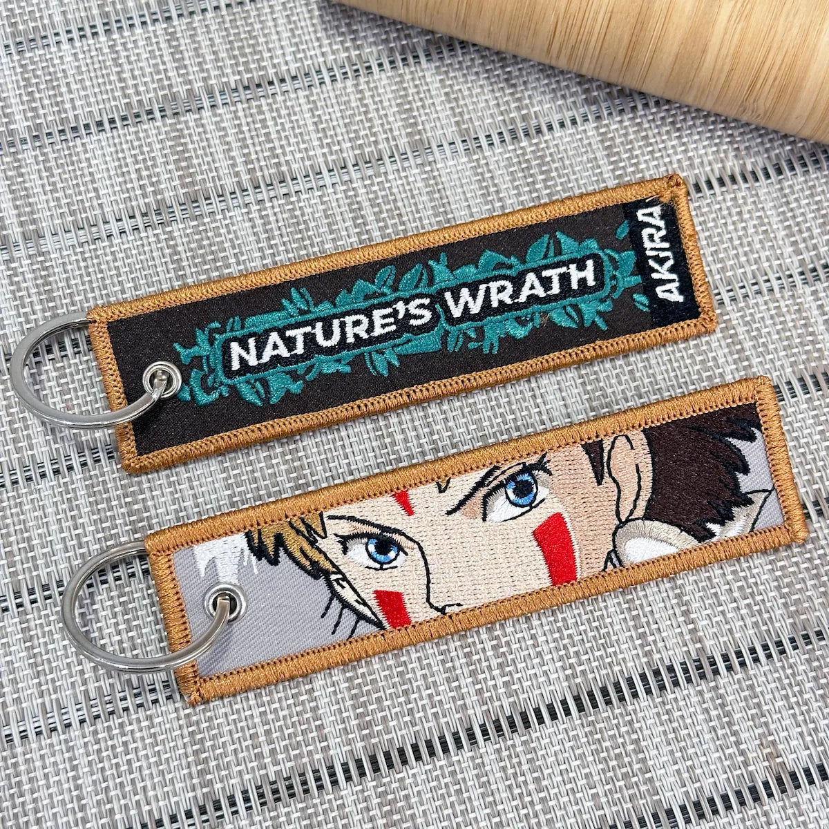 San Embroidered Anime Keychain from Ghibli Princess Mononoke - Akira Gallery