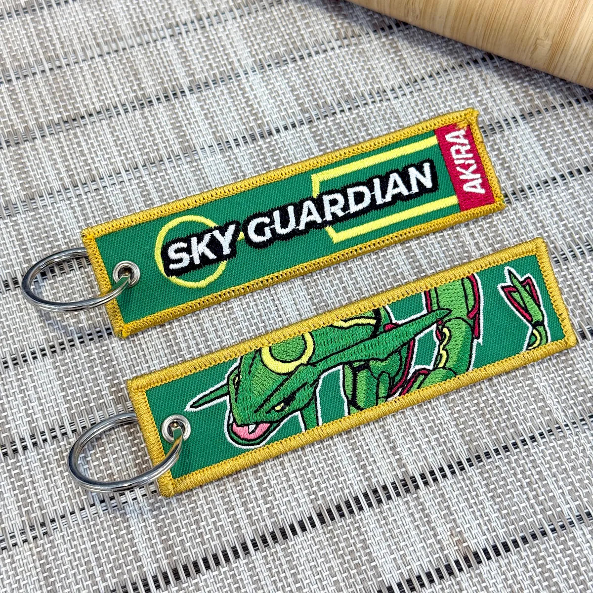 Rayquaza Embroidered Anime Keychain from Pokemon - Akira Gallery