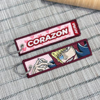 Rosinante Corazon Embroidered Keychain from One Piece - Akira Gallery