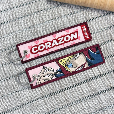 Rosinante Corazon Embroidered Keychain from One Piece - Akira Gallery